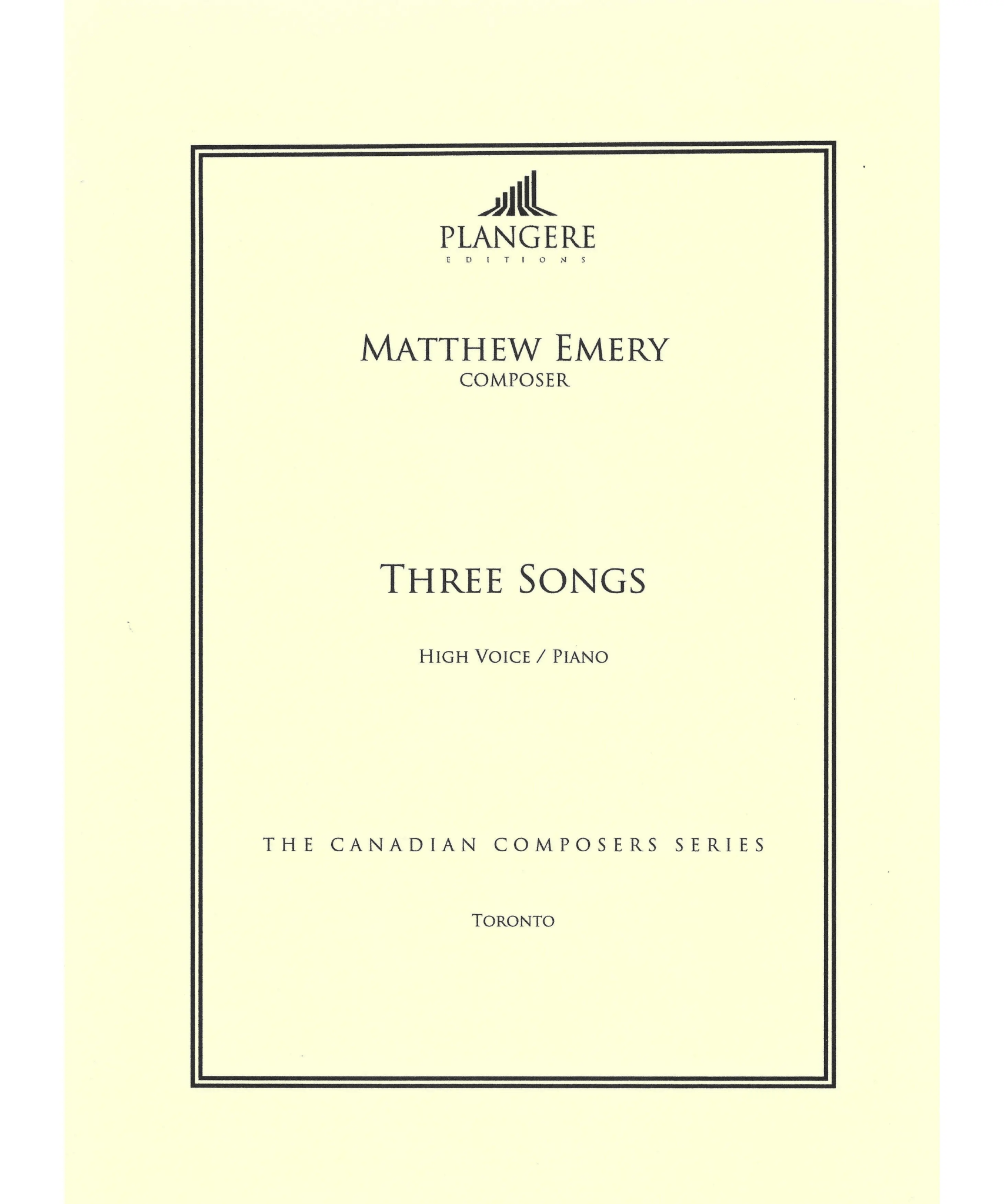 Emery, M. - Three Songs - Remenyi House of Music