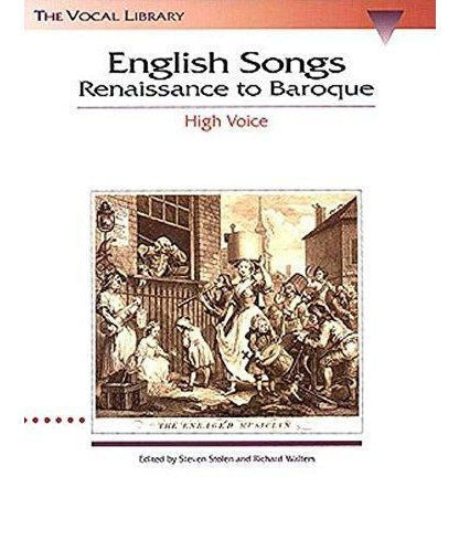 English Songs: Renaissance to Baroque (High Voice) - Remenyi House of Music