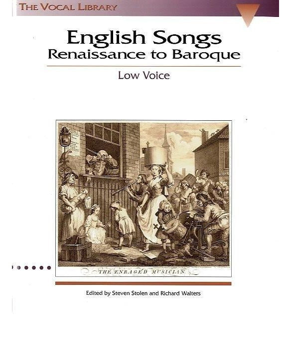 English Songs: Renaissance to Baroque (Low Voice) - Remenyi House of Music