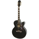 Epiphone J200 EC Studio CE Acoustic/Electric Guitar - Solid Top Black - Remenyi House of Music