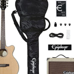 Epiphone Pr - 4E Acoustic - Electric Guitar Player Pack Natural - Remenyi House of Music