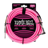 Ernie Ball 10 Braided Straight / Angle Instrument Cable Neon Pink - Remenyi House of Music