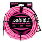 Ernie Ball 18 Braided Straight / Angle Instrument Cable Neon Pink - Remenyi House of Music