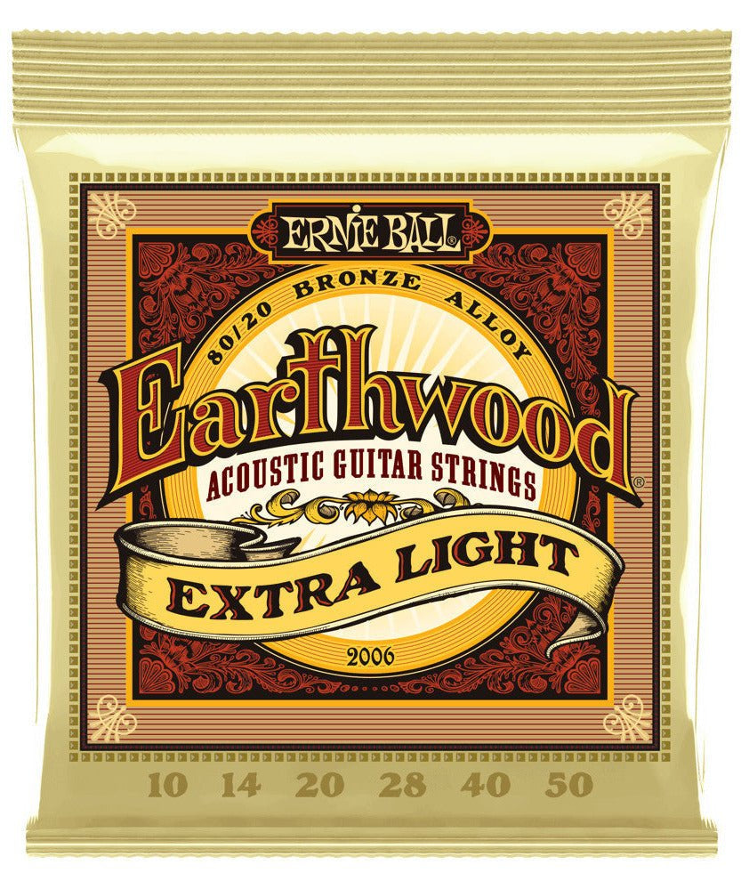 Ernie Ball 2006 Earthwood Extra Light Acoustic Guitar Strings (10 - 50) - Remenyi House of Music