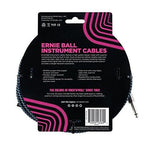 Ernie Ball Instrument Cable Neon Blue/Black 25 Ft - Remenyi House of Music