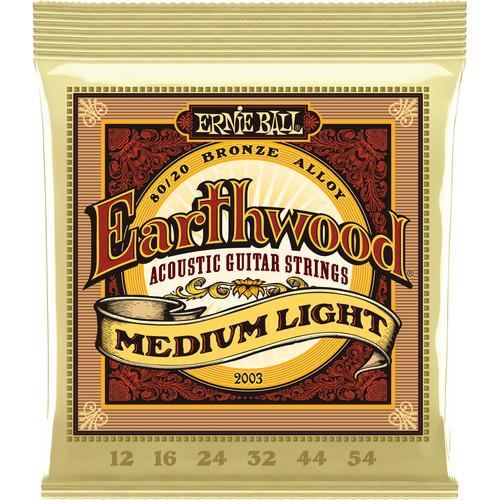 Ernie Ball P02003 Earthwood Medium Light Acoustic Guitar Strings - Remenyi House of Music