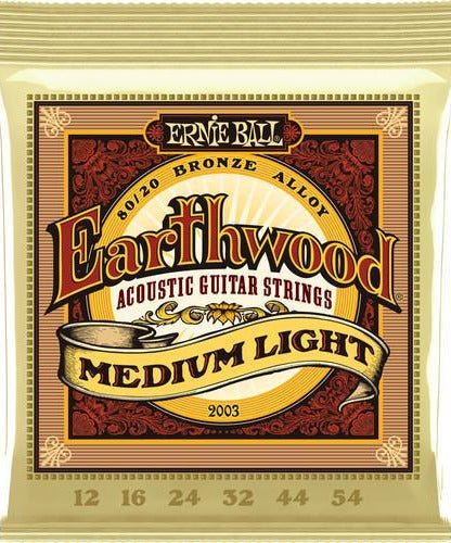 Ernie Ball P02003 Earthwood Medium Light Acoustic Guitar Strings - Remenyi House of Music