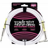 Ernie Ball Straight/Angle Instrument Cable 10 Ft White - Remenyi House of Music