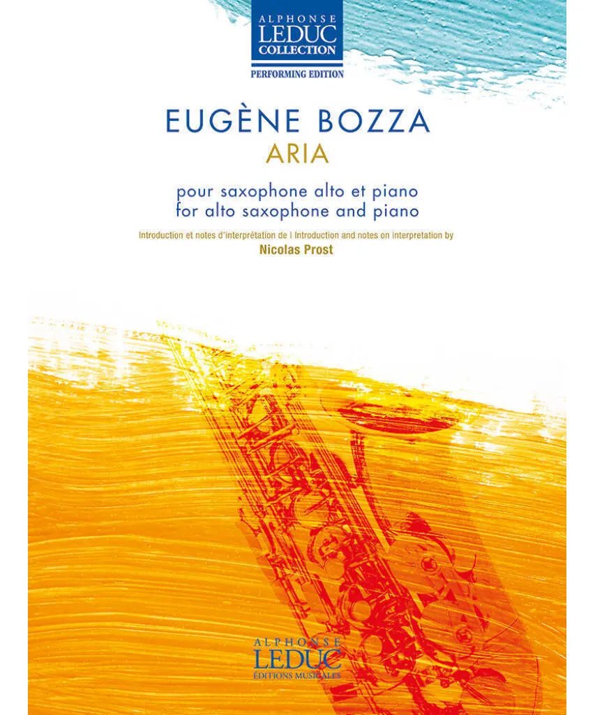 Eugene Bozza: Aria for Alto Saxophone & Piano - Remenyi House of Music