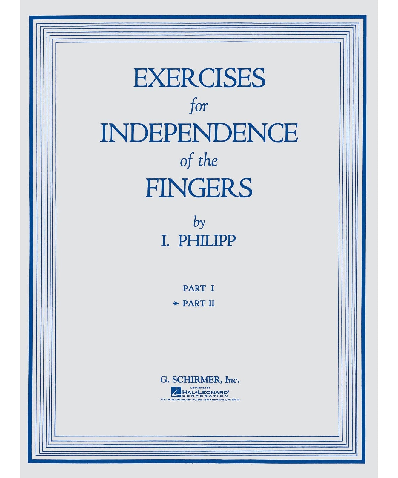 Exercises for Independence of Fingers - Book 2 - Remenyi House of Music