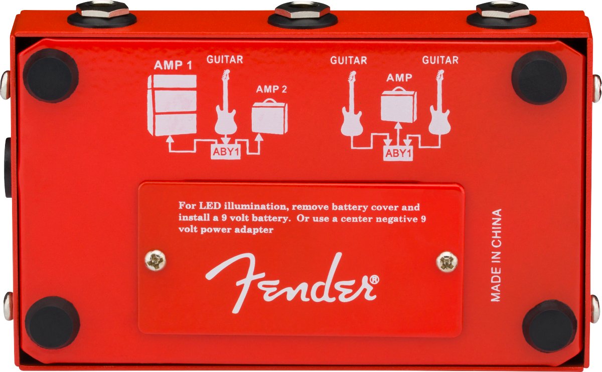 Fender 2 - Switch ABY Pedal, Red - Remenyi House of Music