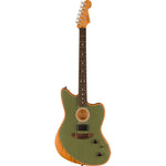 Fender Acoustasonic Player Jazzmaster Guitar, Rosewood Fingerboard, Antique Olive - Remenyi House of Music