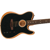 Fender Acoustasonic Player Telecaster Guitar, Rosewood Fingerboard, Brushed Black - Remenyi House of Music