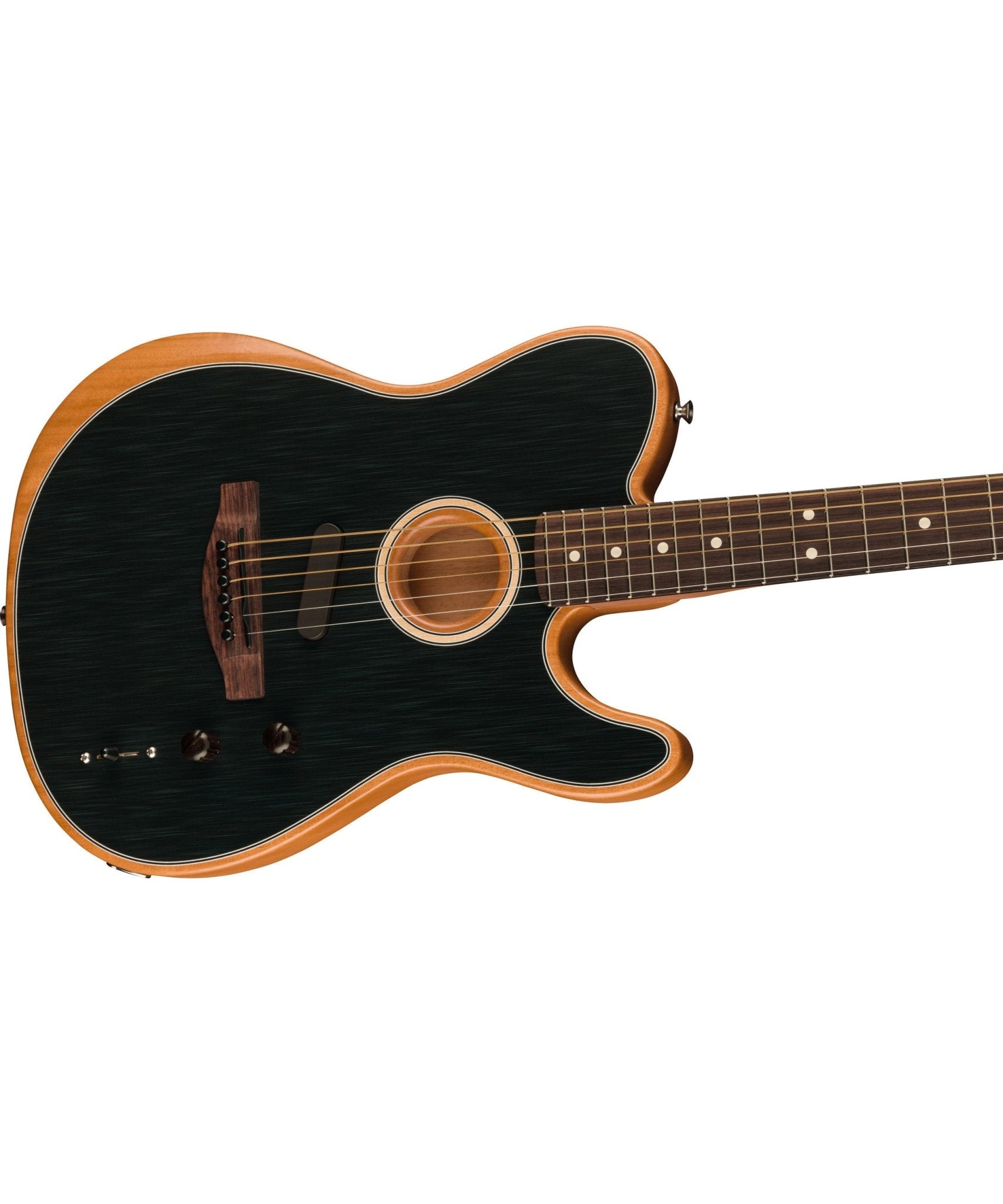 Fender Acoustasonic Player Telecaster Guitar, Rosewood Fingerboard, Brushed Black - Remenyi House of Music