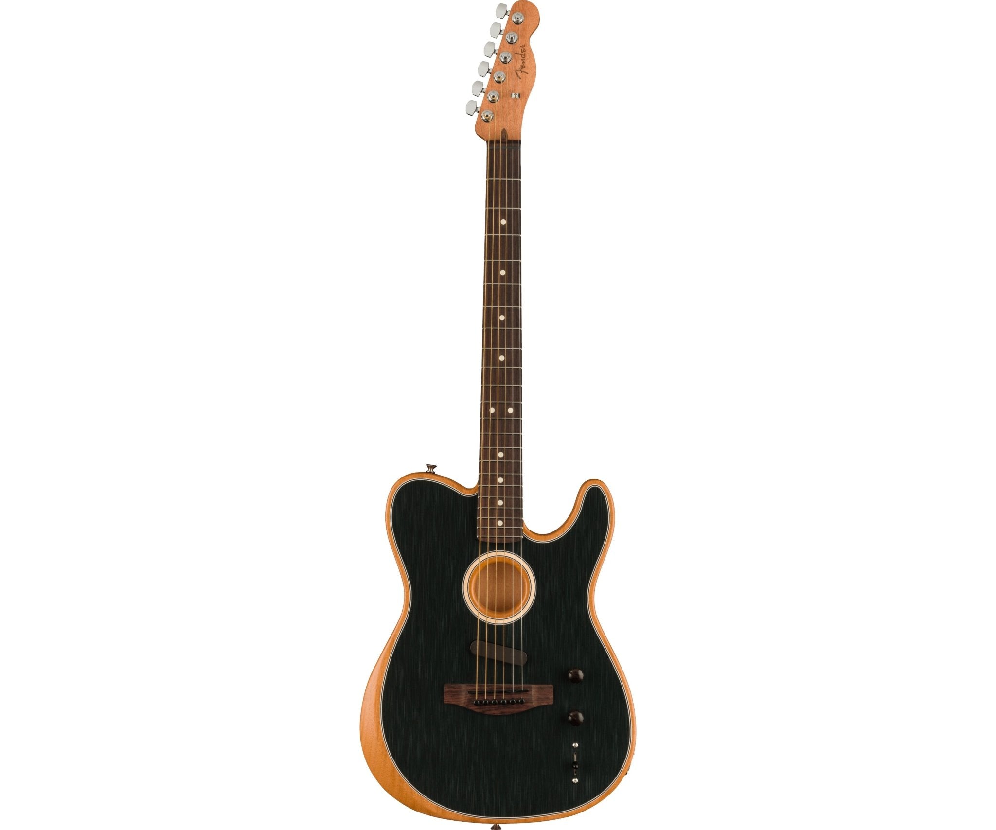 Fender Acoustasonic Player Telecaster Guitar, Rosewood Fingerboard, Brushed Black - Remenyi House of Music