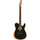 Fender Acoustasonic Player Telecaster Guitar, Rosewood Fingerboard, Brushed Black - Remenyi House of Music