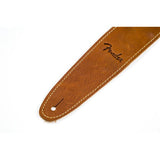 Fender Ball Glove Leather Strap, Brown, 2.5" - Remenyi House of Music