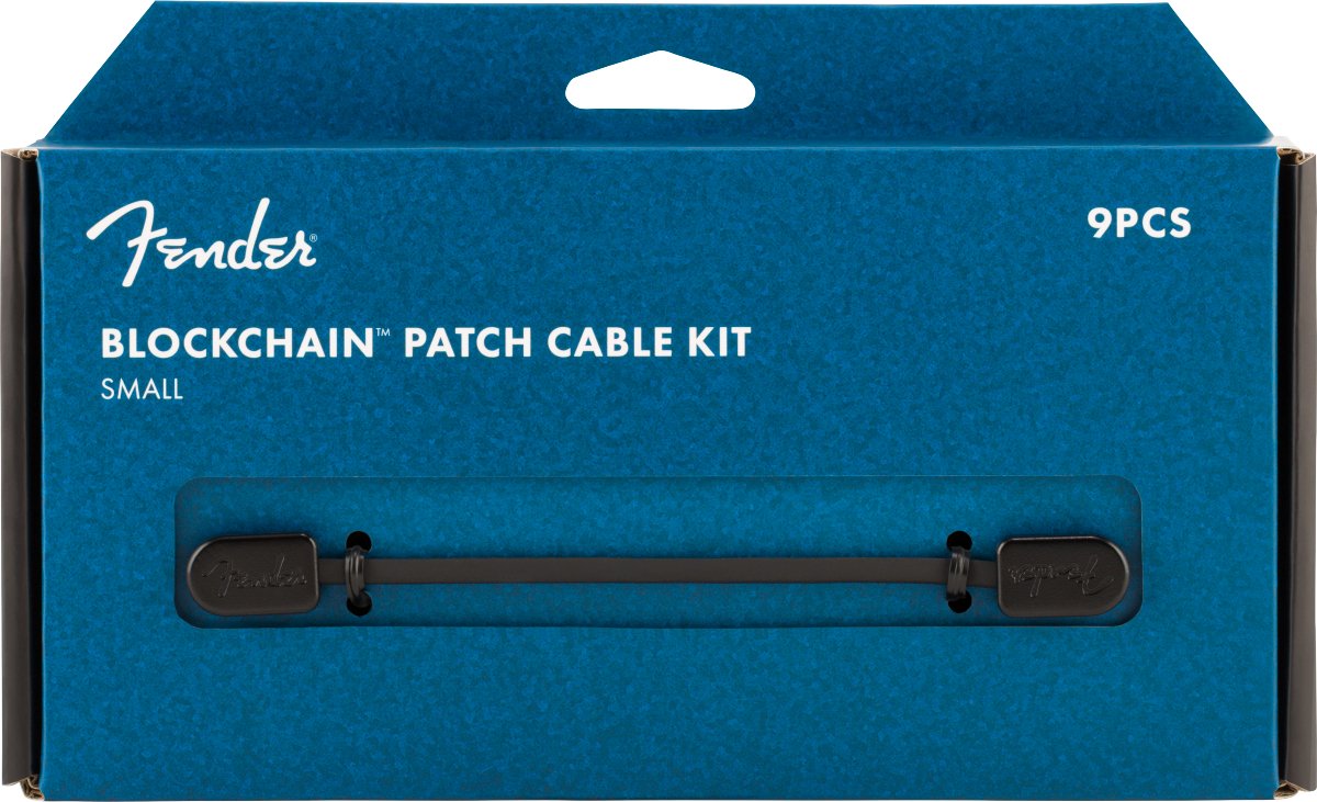 Fender Blockchain Patch Cable Kit, Small, Black - Remenyi House of Music