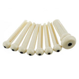 Fender Bridge Pin Set, Ivory with Black Dot (7) - Remenyi House of Music