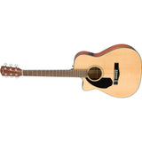 Fender CC - 60SCE Concert Left Handed Guitar, Walnut Fingerboard, Natural - Remenyi House of Music