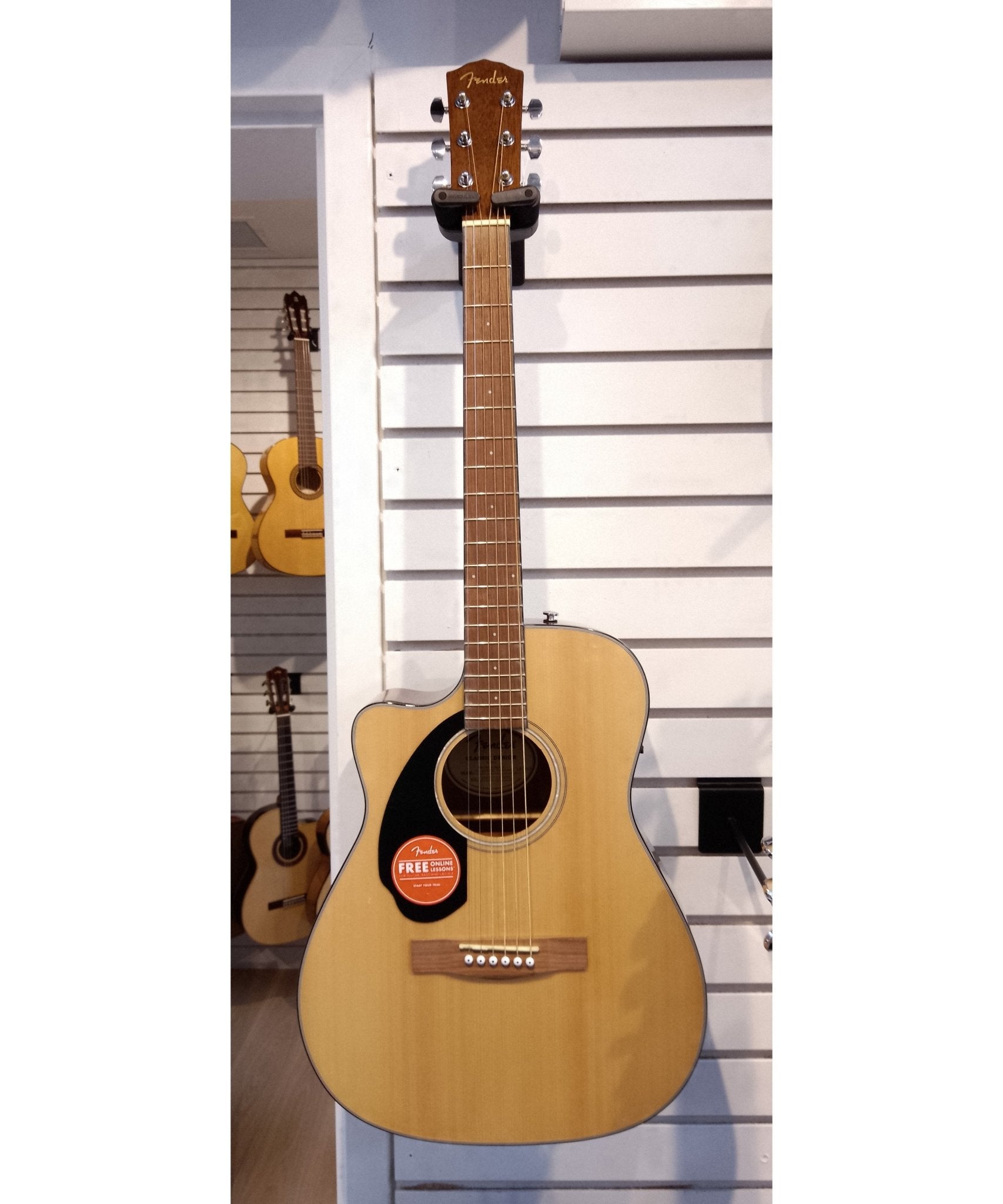 Fender CC - 60SCE Concert Left Handed Guitar, Walnut Fingerboard, Natural - Remenyi House of Music