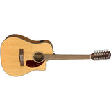 Fender CD - 140SCE 12 - String Guitar, Walnut Fingerboard, Natural w/Case - Remenyi House of Music