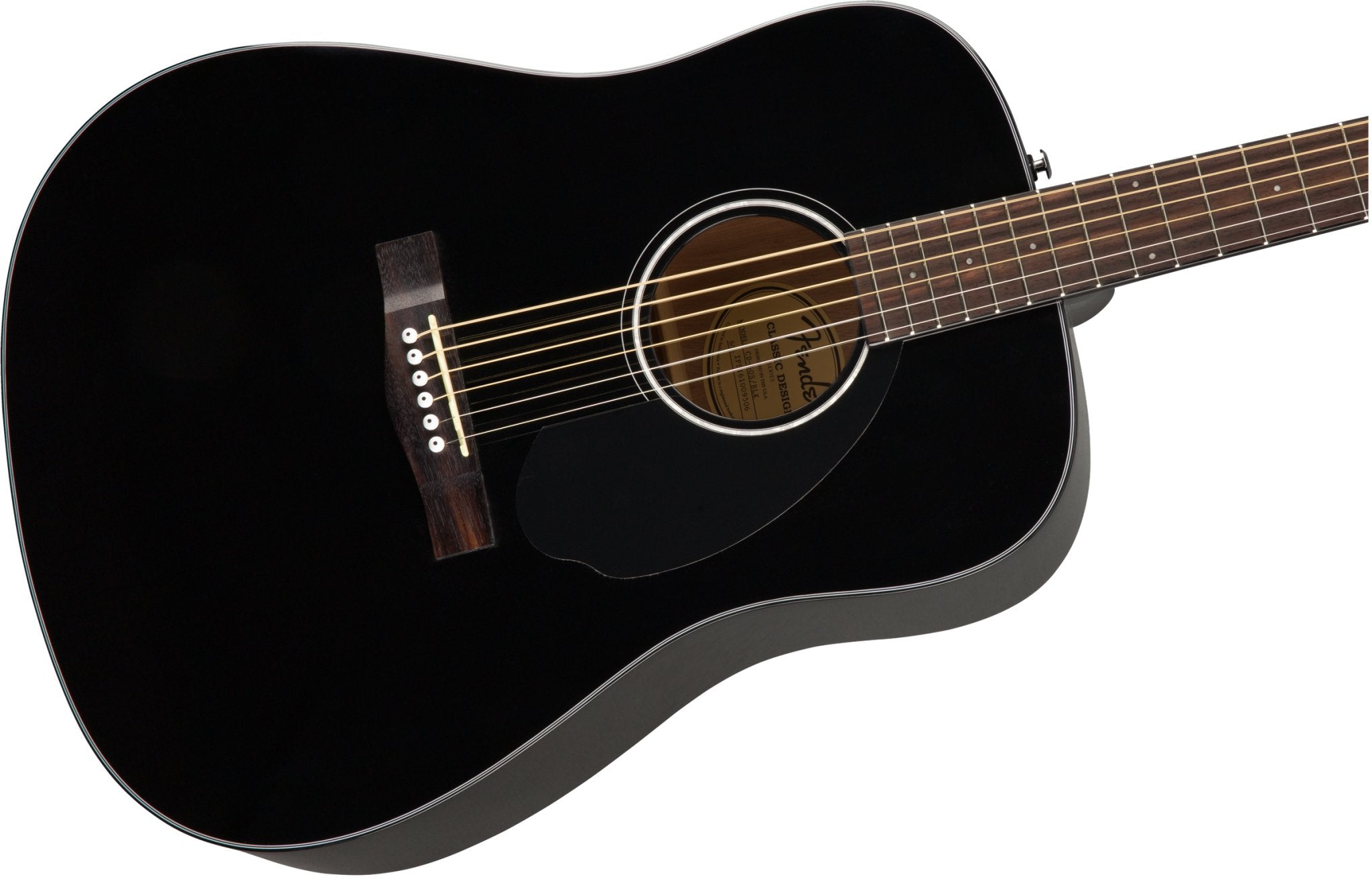 Fender CD - 60S Dreadnought Guitar, Walnut Fingerboard, Black - Remenyi House of Music