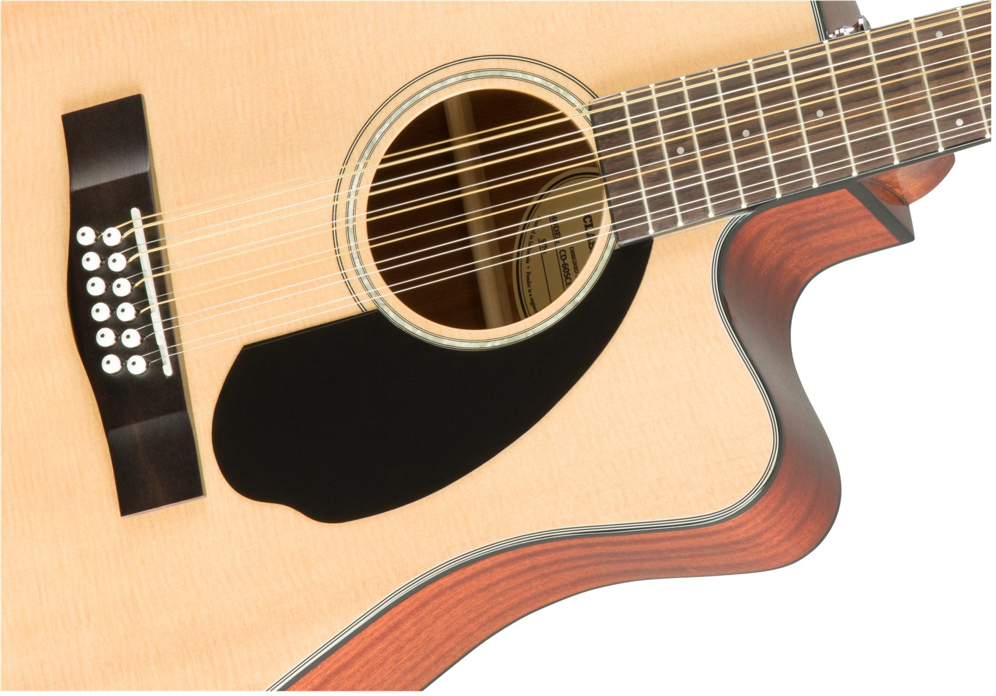 Fender CD - 60SCE Dreadnought 12 - string Guitar, Walnut Fingerboard, Natural - Remenyi House of Music