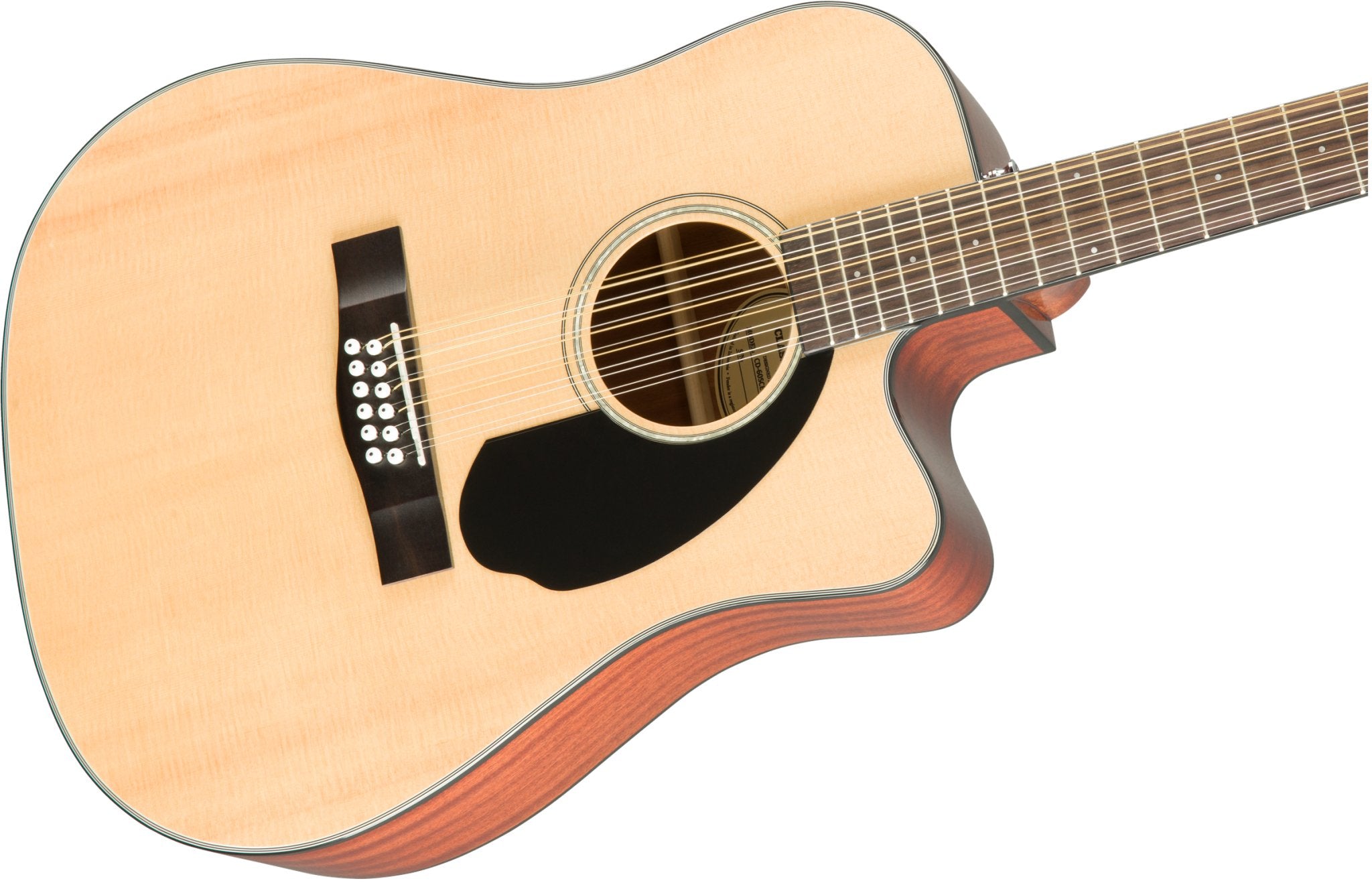 Fender CD - 60SCE Dreadnought 12 - string Guitar, Walnut Fingerboard, Natural - Remenyi House of Music