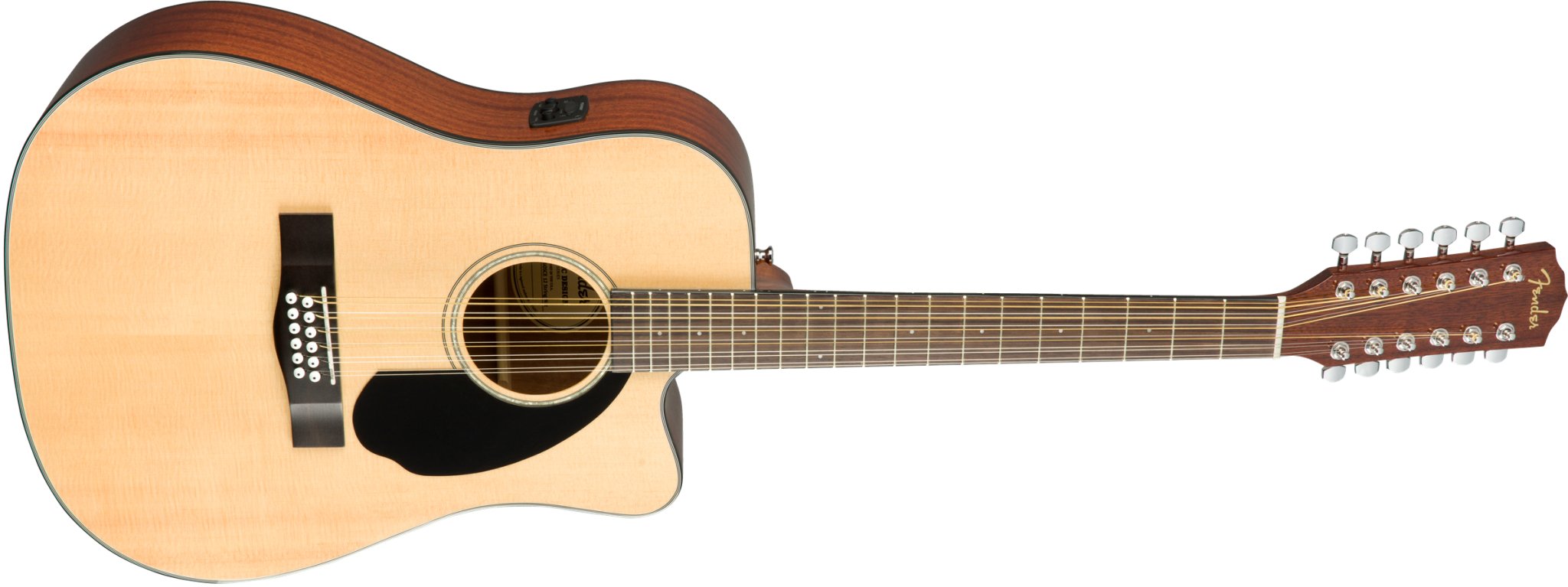 Fender CD - 60SCE Dreadnought 12 - string Guitar, Walnut Fingerboard, Natural - Remenyi House of Music