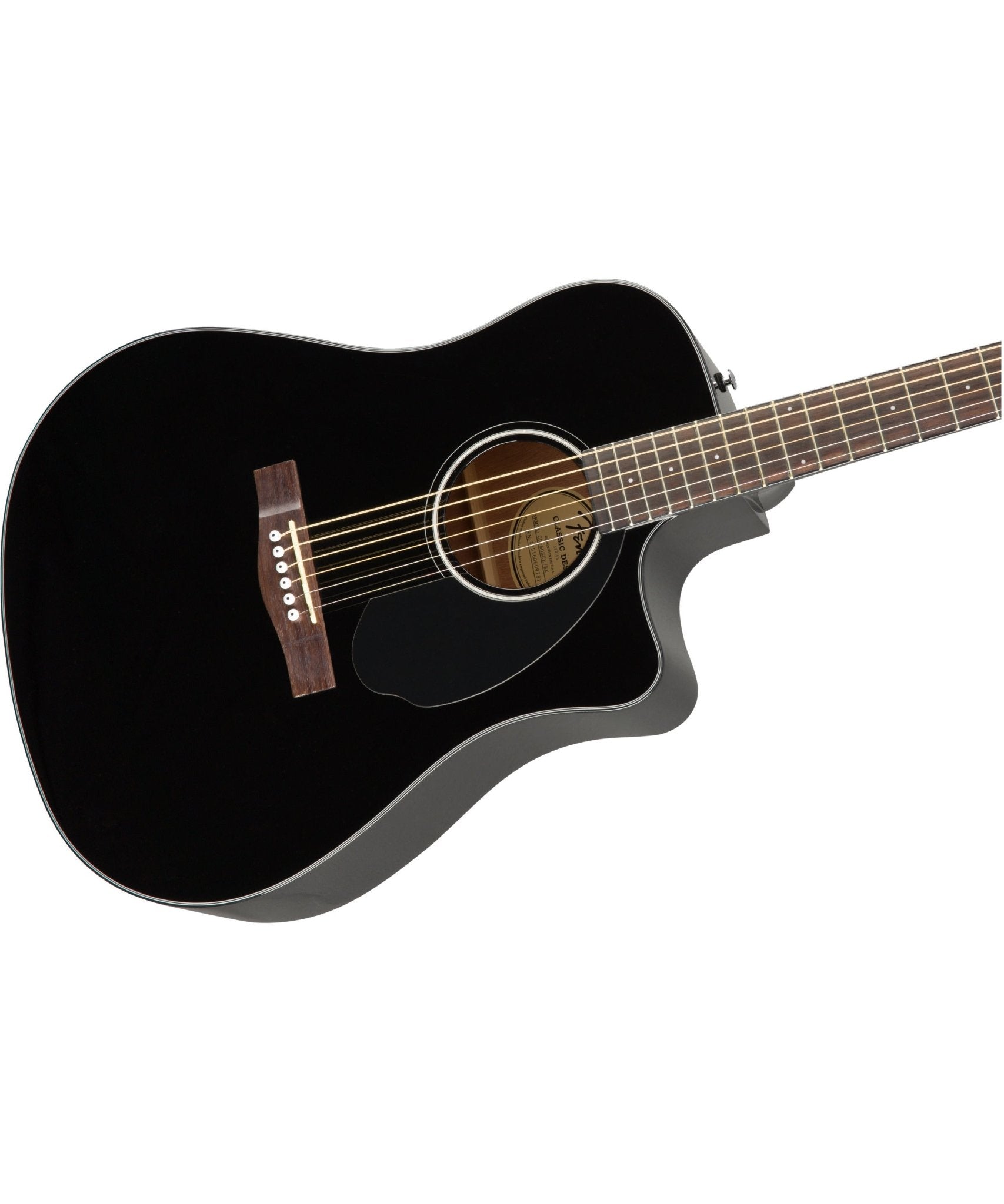 Fender CD - 60SCE Dreadnought Guitar, Walnut Fingerboard, Black - Remenyi House of Music