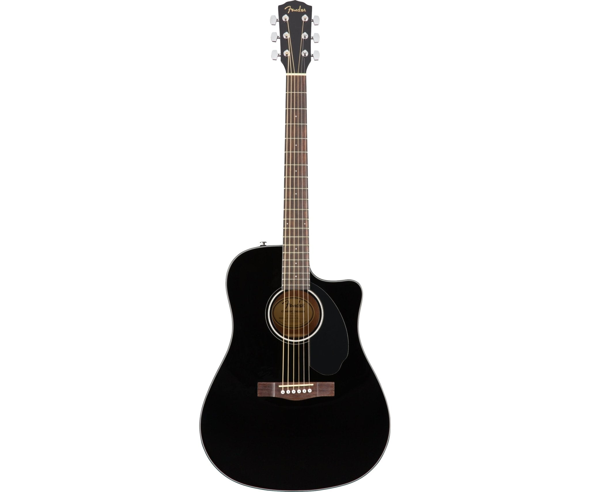 Fender CD - 60SCE Dreadnought Guitar, Walnut Fingerboard, Black - Remenyi House of Music