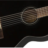 Fender CN - 60S Nylon Guitar, Walnut Fingerboard, Black - Remenyi House of Music