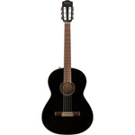 Fender CN - 60S Nylon Guitar, Walnut Fingerboard, Black - Remenyi House of Music