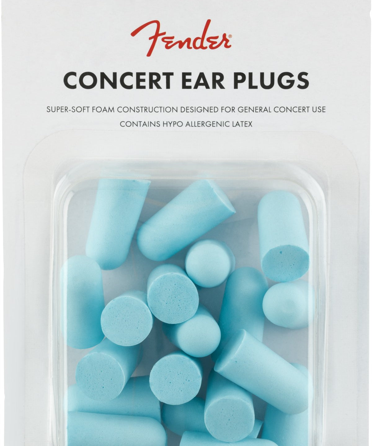 Fender Concert Ear Plugs (10 Pair), Daphne Blue - Remenyi House of Music