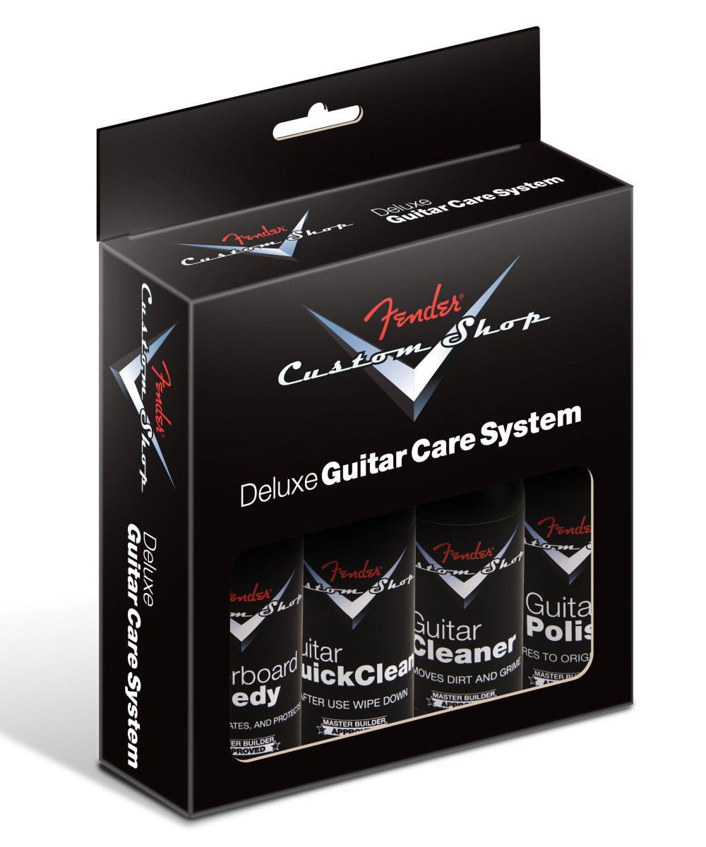 Fender Custom Shop Deluxe Guitar Care System, 4 Pack, Black - Remenyi House of Music