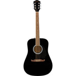 Fender FA - 125 Dreadnought Guitar, Walnut Fingerboard, Black - Remenyi House of Music