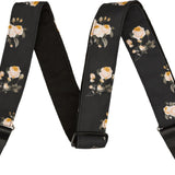 Fender Floral Strap, Black, 2" - Remenyi House of Music