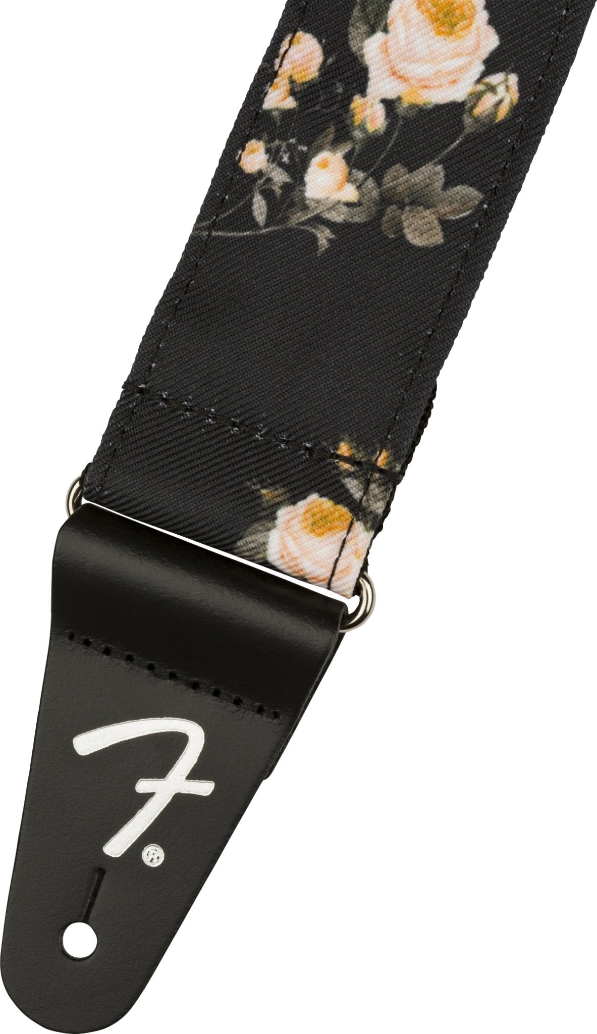 Fender Floral Strap, Black, 2" - Remenyi House of Music