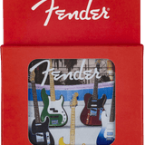 Fender Guitars Coasters, 4 - Pack, Multi - Color Leather - Remenyi House of Music