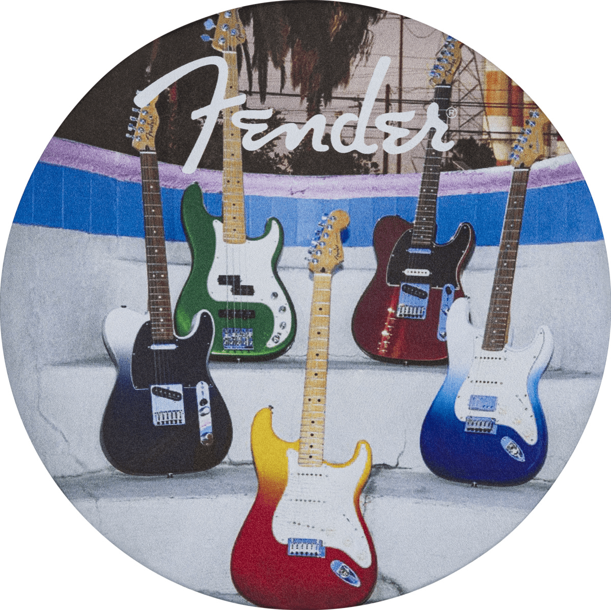 Fender Guitars Coasters, 4 - Pack, Multi - Color Leather - Remenyi House of Music