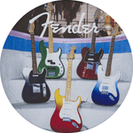 Fender Guitars Coasters, 4 - Pack, Multi - Color Leather - Remenyi House of Music