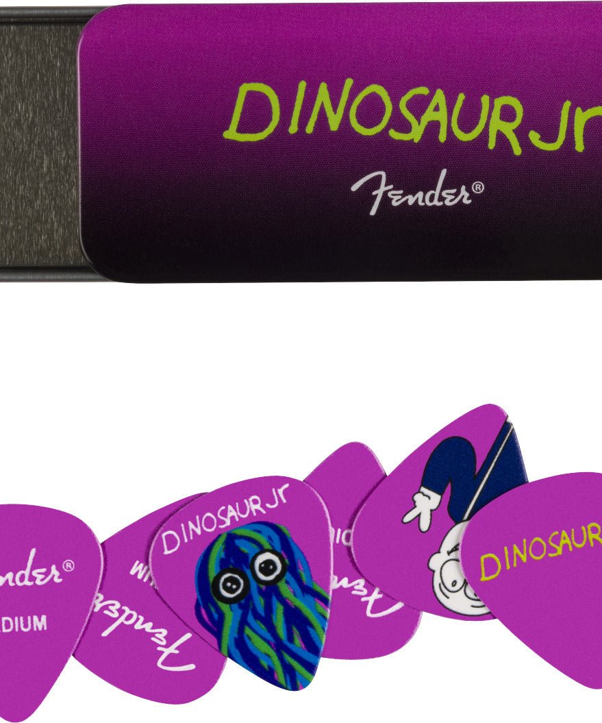 Fender J Mascis Dinosaur Jr Pick Tin, Medium, Set of 6 - Remenyi House of Music