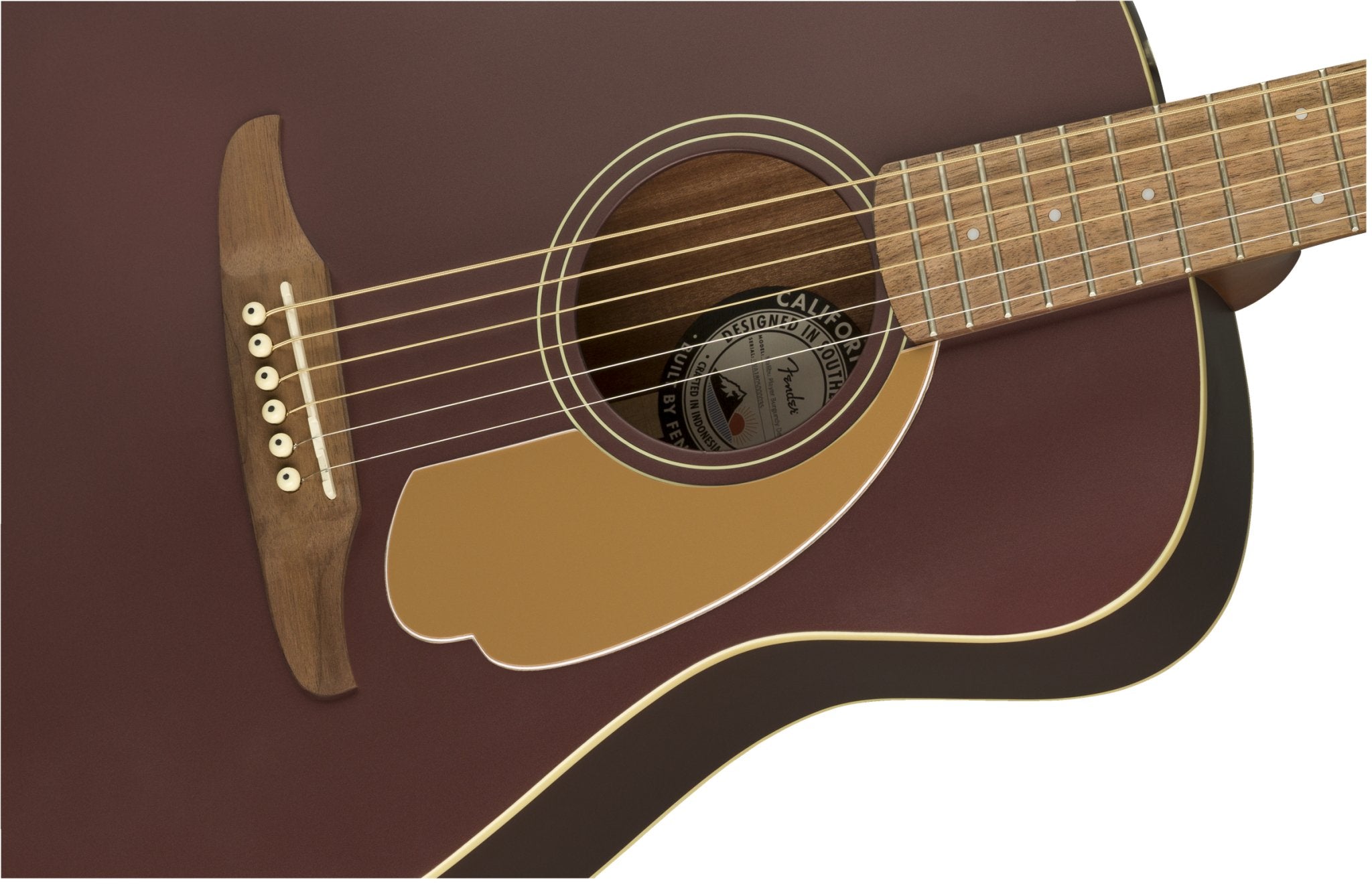 Fender Malibu Player Guitar, Walnut Fingerboard, Burgundy Satin - Remenyi House of Music