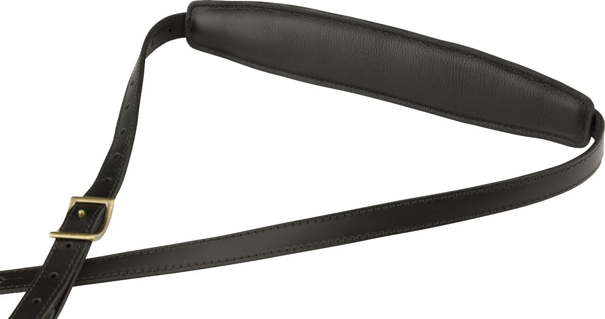 Fender Mustang Saddle Strap, Standard, Black, 2.25" - Remenyi House of Music