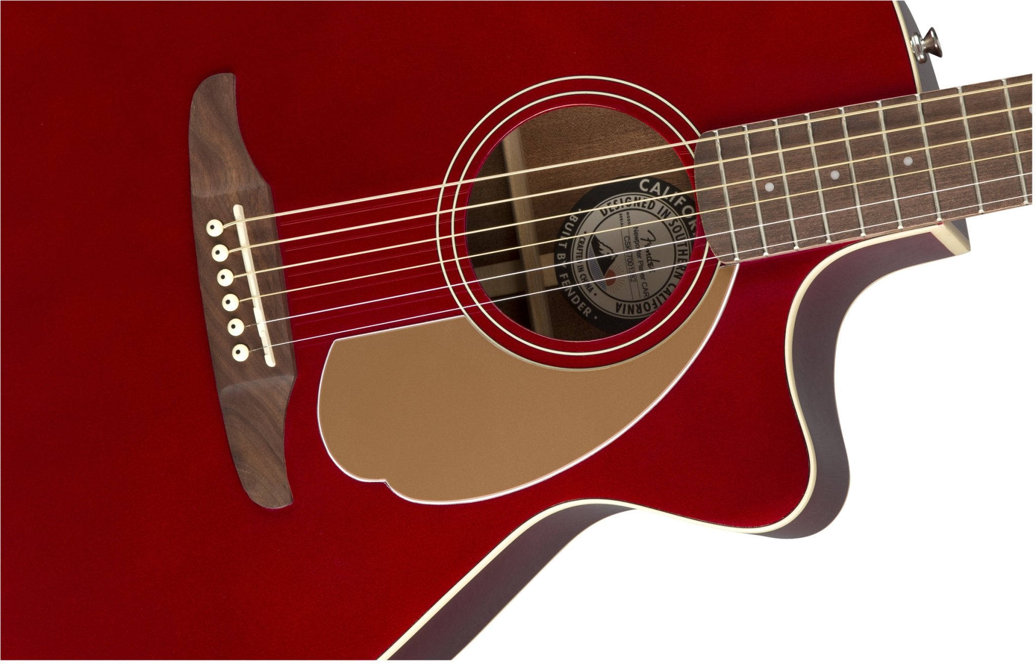 Fender Newporter Player Guitar, Walnut Fingerboard, Candy Apple Red - Remenyi House of Music