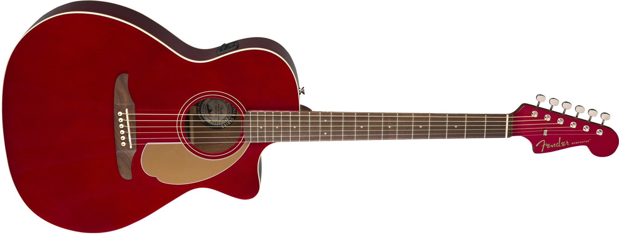 Fender Newporter Player Guitar, Walnut Fingerboard, Candy Apple Red - Remenyi House of Music