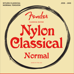 Fender Nylon Acoustic Strings, 100 Clear/Silver, Tie End, Gauges .028 - .043, (6) - Remenyi House of Music