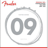 Fender Original 150 Guitar Strings, Pure Nickel Wound, Ball End, 150L .009 - .042 Gauges, (6) - Remenyi House of Music