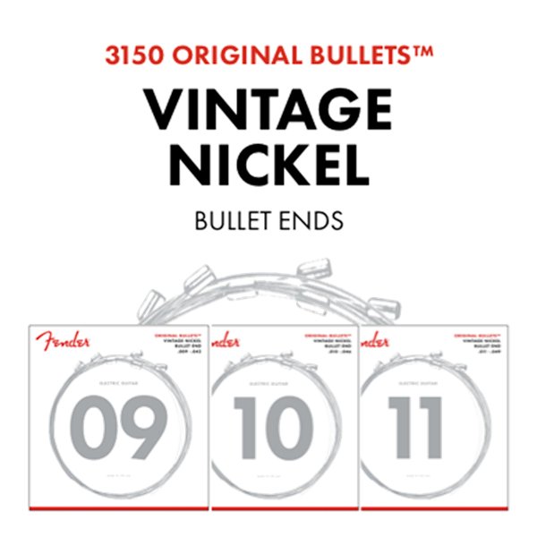 Fender Original Bullet 3150L Guitar Strings, Pure Nickel, Gauges .009 - .042 - Remenyi House of Music